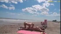 Аматорская съемка голеньких людей на нудистском пляже