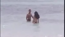 Нежный секс на пляже